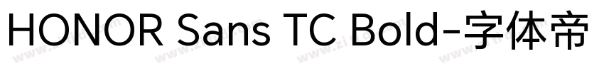 HONOR Sans TC Bold字体转换